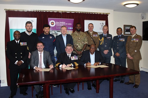 Image for West Midland RFCA welcomes 1000th Armed Forces Covenant signee