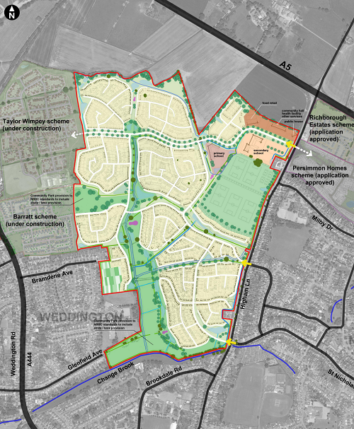 Image for Next step for major 1,700 homes plan in Nuneaton
