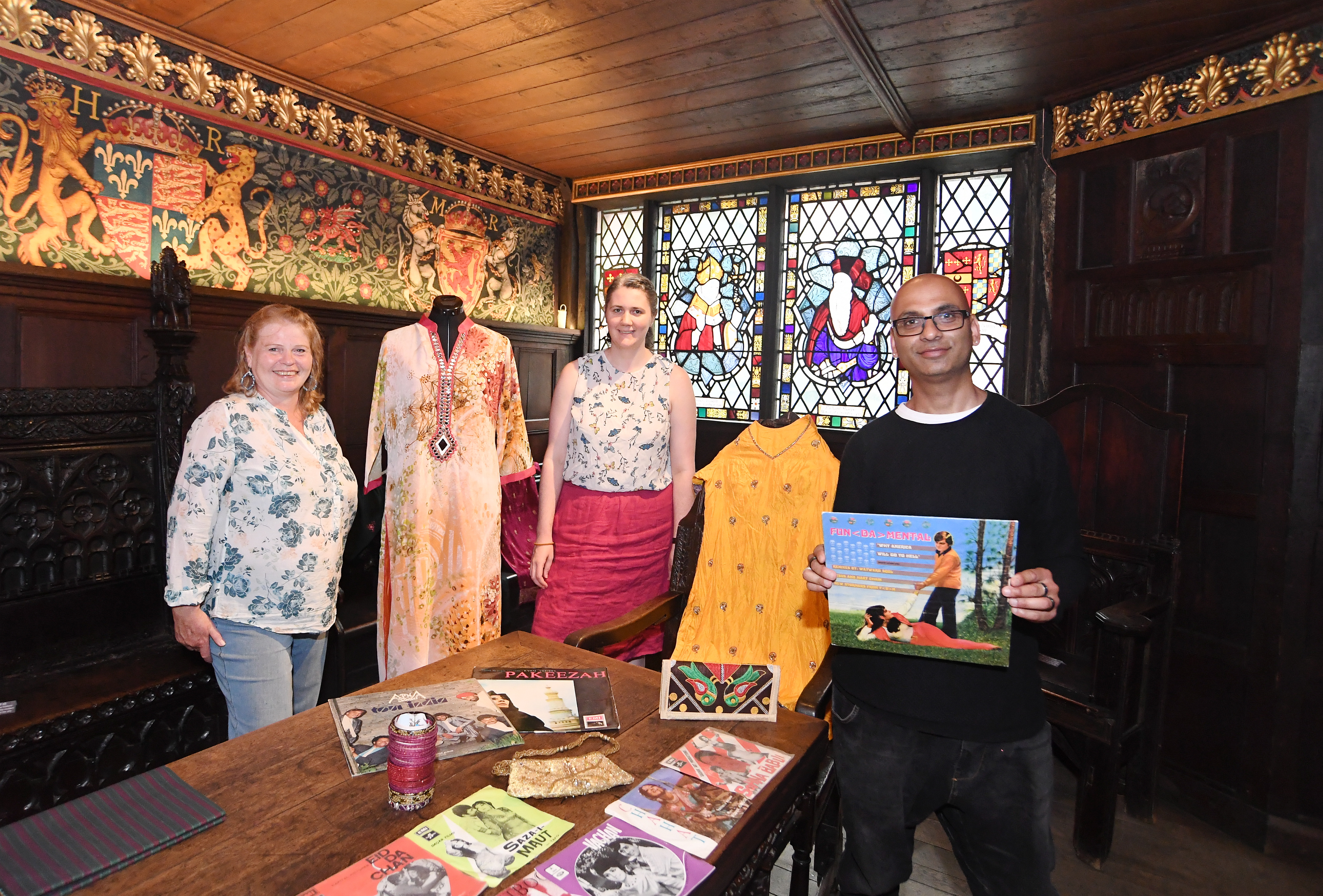 Artists join forces with 700-year-old venue to celebrate South Asian Heritage Month through innovative arts, textiles and history exhibition 