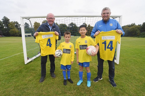 Kenilworth grassroots football team thanks two businesses for sponsorship to help fuel growing membership