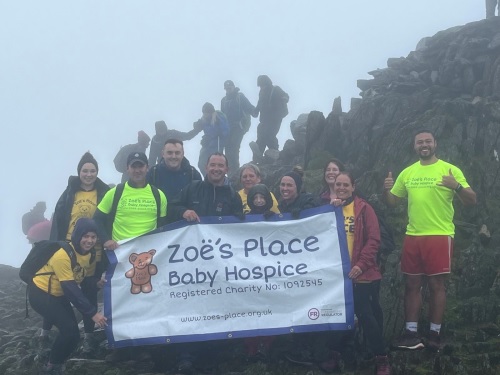 Over £1,500 raised by Warwickshire business for baby hospice during Snowdon trek