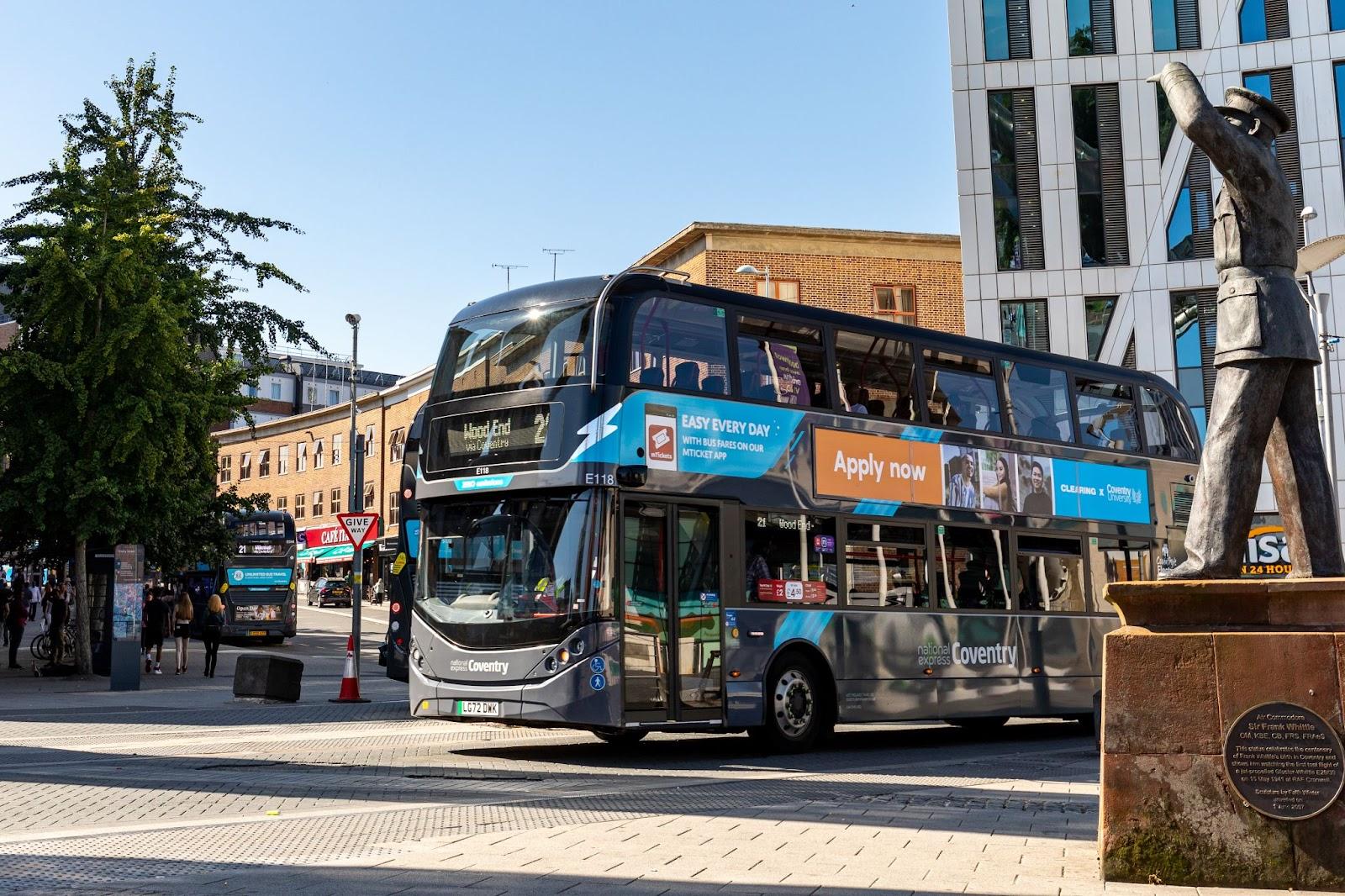 Upcoming changes to National Express Coventry bus services