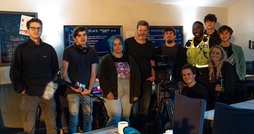 Leamington students gain experience behind the camera on set of short film 