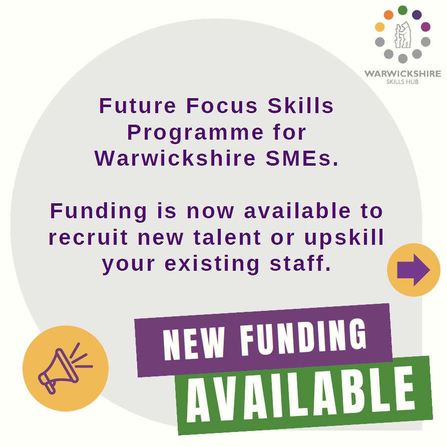 New skills funding announced for Warwickshire SMEs to support the over 50's