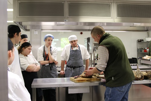 Catering students in Rugby cook up a storm during culinary masterclass