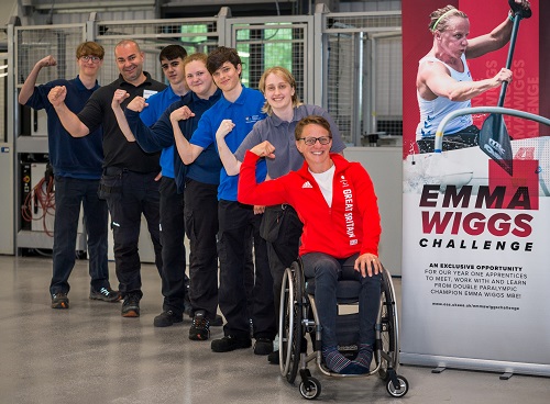 Paralympian Emma Wiggs inspires OAS Apprentices in design challenge