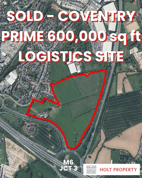 Holt Property Orchestrates Landmark Sale of 600,000 sq ft £135 Million Logistics Site at Key Coventry Location