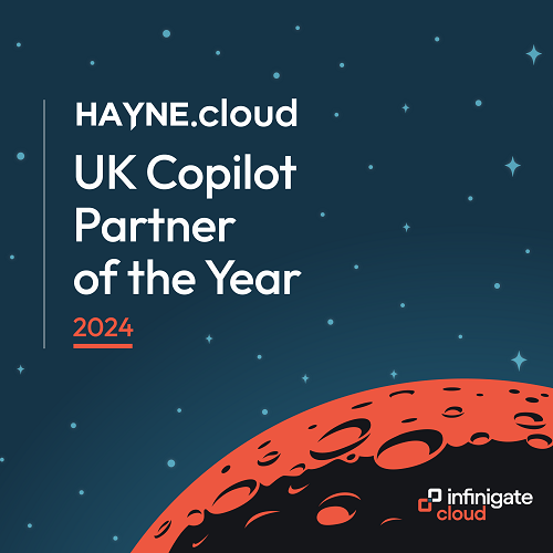 Local Stratford-Upon-Avon IT Management business HAYNE.cloud named Infinigate UK & Ireland Copilot Partner of the Year!