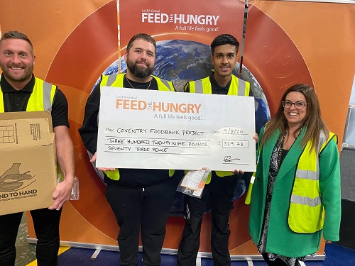 LEVC continues support for local charity 'Feed the Hungry'