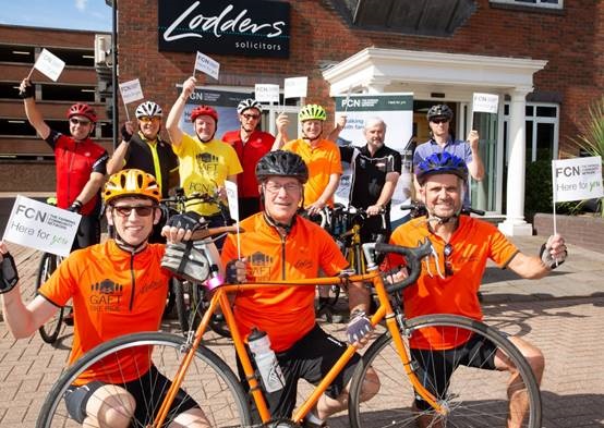 Image for Cycling solicitors raise hundreds of pounds for farming charity