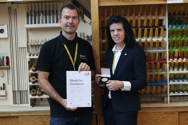 Furniture crafts student and lecturer awarded prestigious medal for excellence  