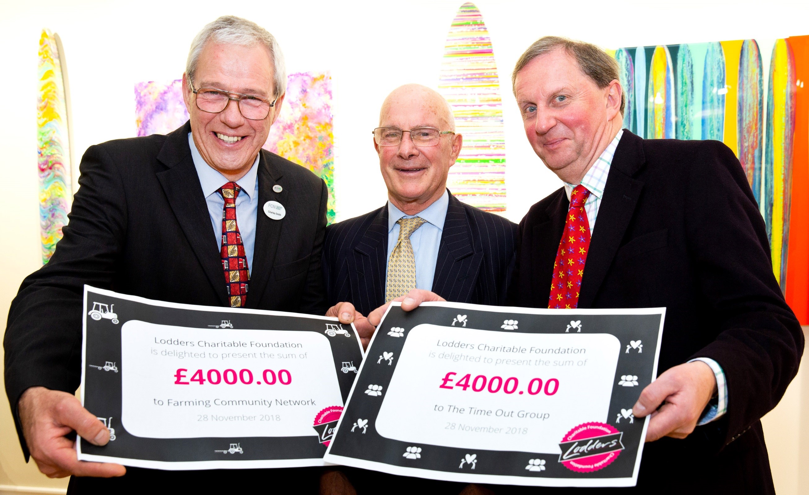 Local charities share Lodders’ £8,000 donation