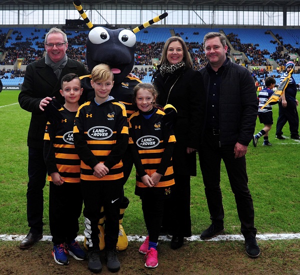 Young friends and fans take centre stage with their local Wasps rugby heroes