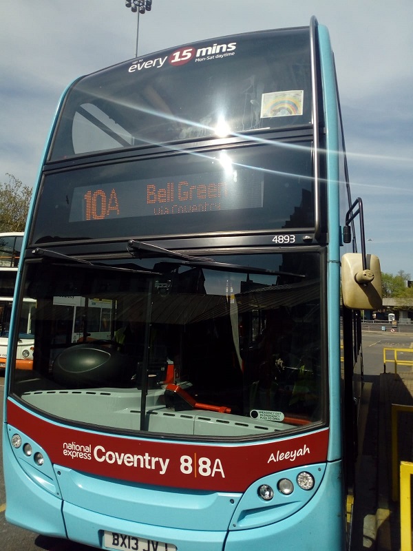 National Express Coventry timetable increases from 31 May 2020