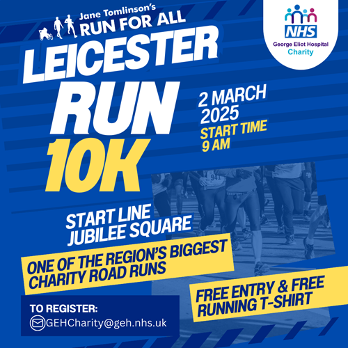 George Eliot Hospital Charity Invites Supporters to Join the Leicester 10K  Challenge